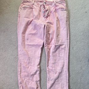 Anthropologie pink jeans